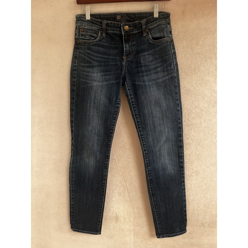 Kut from the kloth jeans size 0 women blue dark wash denim 28x29